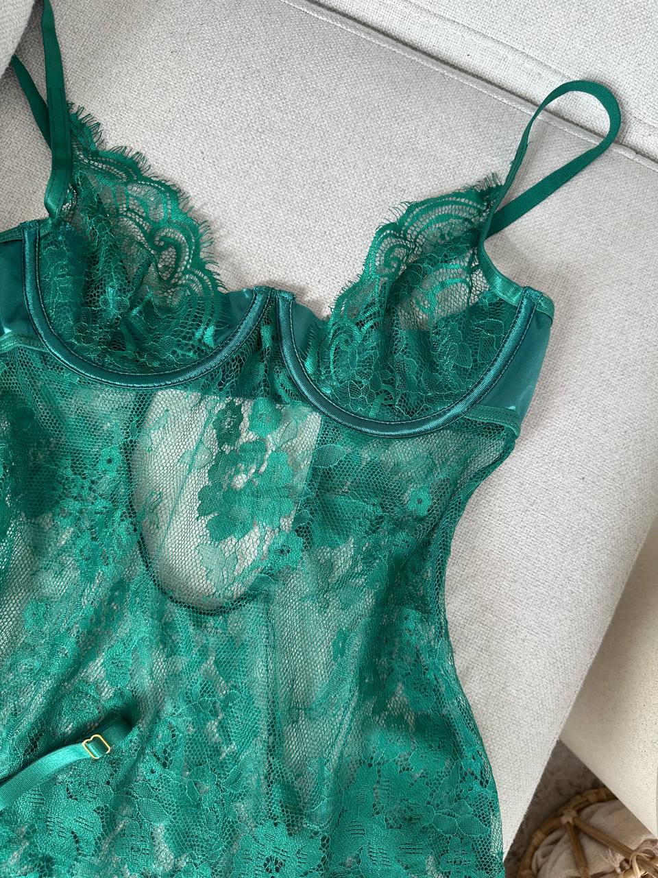 Lenora Transparan Dantel Babydoll