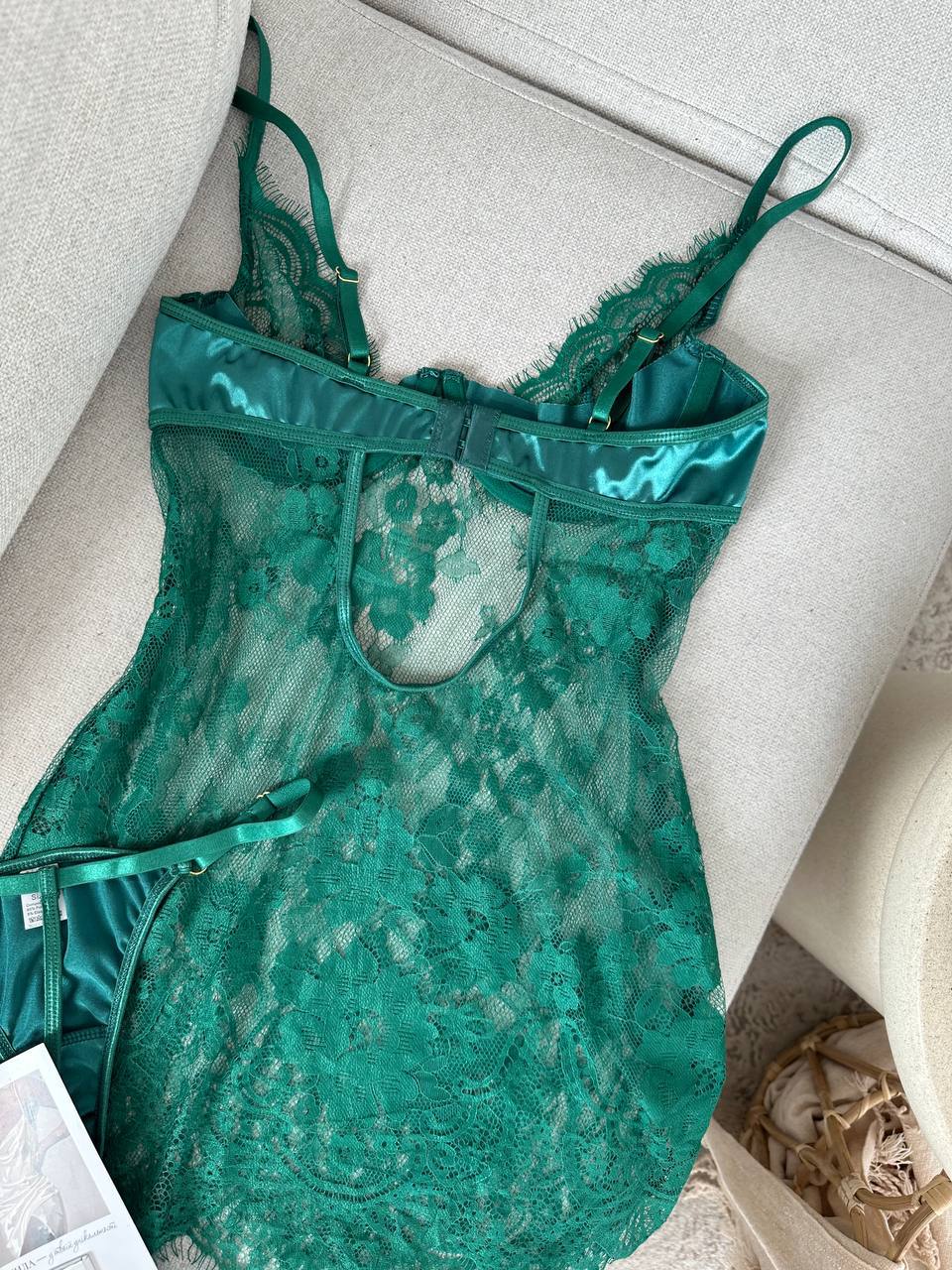 Lenora Transparan Dantel Babydoll