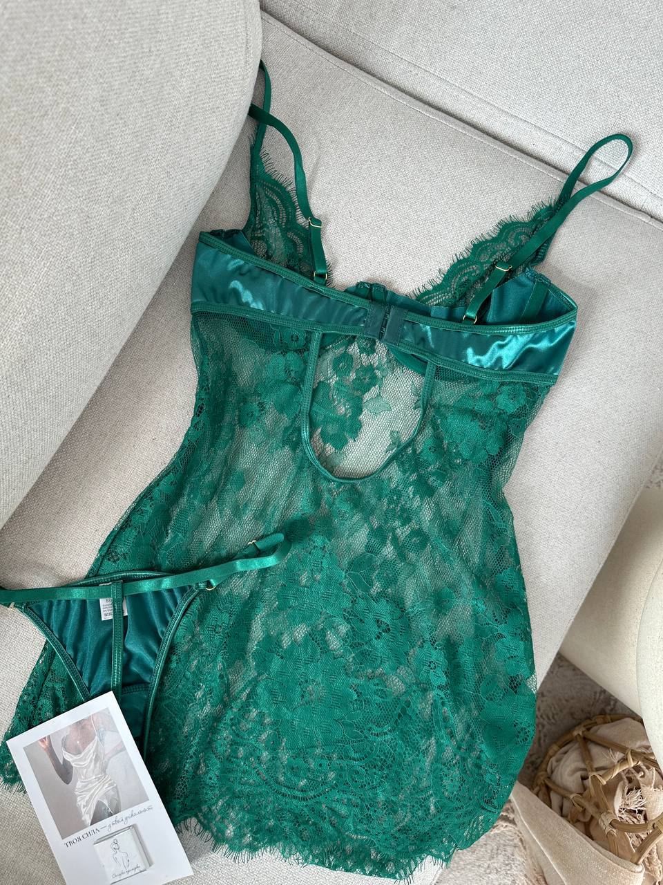 Lenora Transparan Dantel Babydoll