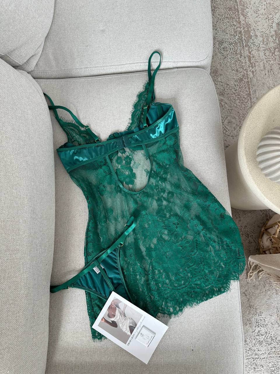 Lenora Transparan Dantel Babydoll
